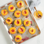 Nordic Ware Naturals Half Sheet - USA Made Aluminum Commercial Quality Sheet Pan for Baking or Roasting, Encapsulated Galvanized Steel Rim Prevents Warping, 2-Pack