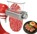 Adjustable Meat Tenderizer Attachment for KitchenAid Stand Mixers 3 Thickness Settings with Wide Metal Wheel & Tall Chute Meat Tenderizer Tool (meat tenderizer)