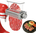 Adjustable Meat Tenderizer Attachment for KitchenAid Stand Mixers 3 Thickness Settings with Wide Metal Wheel & Tall Chute Meat Tenderizer Tool (meat tenderizer)