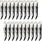 HYZ Wine Opener Bulk 20-Pack for Bartender, Professional Waiter Corkscrew Wine Key for Servers & Restaurant, Double Hinged Wine Bottle Opener with Foil Cutter, Commercial Bulk Set, (Black)