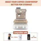 Sedegn Coffee Pod Holder Counter Coffee Vertuo Capsules Storage Organizer with Sliding Drawer Compatible For 35 K-Cup Pods No Assembly Needed Natural Colour