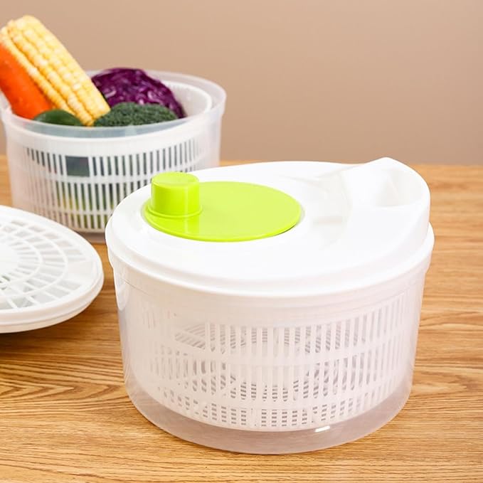Small Lettuce Spinner - Salad Bowl Spinner, Salad Dryer for Washing Spinner, Small Salad Spinner for Draining Greens, Fruits, and Vegetables