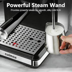 Espresso Machine with Grinder, 20 Bar Professional Expresso Coffee Machines with Milk Frother Steam Wand, Espresso Maker with 60oz Removable Water Tank, Cappuccino & Latte Machine for Home (Black-Pro)