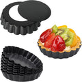 Tart Pans with Removable Bottom, Quiche Pans Nonstick Fluted Tart Pans for Pie, Quiches, Tartlets (4 Inch-9Pcs)