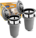 KEEPOW 2PCS Reusable Filter Cup for Cuisinart Coffee Maker Filter Replacement Parts, Reusable Coffee Filters for Cuisinart Single Serve Coffee Maker for HomeBarista Reusable Filter Cup