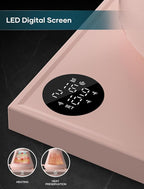 INTASTING Electric Kettle, Gooseneck Electric Kettle, ±1℉ Precise Temperature Control, Stainless Steel Interior, Quick Heating for Pour Over Coffee, Tea & Boiling Water, 0.9L (Pink)