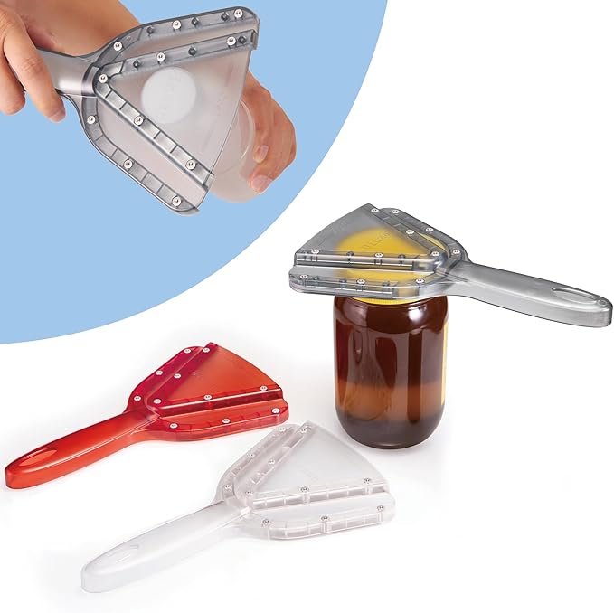 Uinxan Jar Opener for Weak Hand & Seniors with Arthritis,Easy Twist Off Bottle Caps,Patent | Unique Kitchen Gadgets,Handheld Lid Top Open for Elderly/Women/Men (Purple)