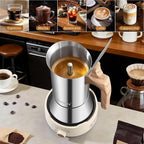 Mongdio Stainless Steel Moka Pot, Stovetop Espresso Coffee Maker, Percolator Coffee Pot, Italian Espresso Greca Coffee Maker for Camping Travel Home, 9 Espresso Cups, 15 oz