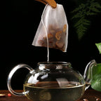 200 Pcs Disposable Tea Bags for Loose Leaf Tea, Empty Tea Bags for Loose Tea with Drawstring, Natural Tea Filter Bags