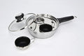 RUNZI 2 Cups Egg Poacher Pan - Stainless Steel Poached Egg Cooker – Perfect Poached Egg Maker – Induction Cooktop Egg Poachers Cookware Set with 2 Nonstick Large PFOA FREE Egg Poacher Cups…
