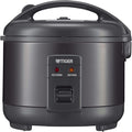 Tiger JNP-S55U-KY 3 Cup Capacity White Rice Cooker with Non-Stick Inner Pot, Retractable Power Cord, and Keep Warm up to 12 hours (Obsidian Black)