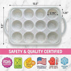 BAKE BOSS 1-Pack - Silicone Muffin Pan for Baking with Metal Reinforced Frame, 12 Cup Regular Size Cupcake Pan, BPA Free -Silicone Muffin Tray, Cupcake Baking Pan Molds for Oven Dishwasher Safe