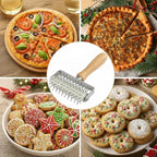 Pizza Dough Docker Roller Stainless Steel, Pin Puncher Dough Hole Maker, Docking Tool for Pizza Pie Cookie Pastry Bread