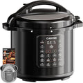 12-in-1 Electric Pressure Cooker 8 Quart, 1200W olla de presion Multi-Cooker with Stainless Steel Pot, Slow Rice Cooker, Saute, Steamer, Yogurt & Food Warmer, Delay Timer, Black