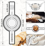 Sourdough Starter Kit, 24PCS Sourdough Bread Baking Supplies, 9"Round & 11"Oval Banneton Bread Proofing Basket, Bread Sling, Starter Jar, Whisk, Scrapers, Bread Lame, Bag, Sour Dough Making Tools Kit