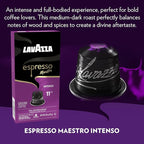 Lavazza Espresso Maestro Intenso Aluminum Capsules Compatible with Nespresso* Original Machines, Medium-Dark Espresso Roast, Arabica and Robusta (60 Capsules) (Pack of 2)