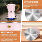 9 Cup Aluminum Espresso Stovetop Moka Pot Express Coffee Maker Percolator Italian Classic Mocha Coffee Machine for Italian and Cuban Cafe Brewing for Home & Camping 450ml 15oz
