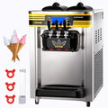 VEVOR Commercial Ice Cream Maker, 22-30L/H Yield, Countertop Soft Serve Machine with 2x6L Hopper 2L Cylinder LCD Panel Puffing Shortage Alarm, Frozen Yogurt Maker for Restaurant Snack Bar