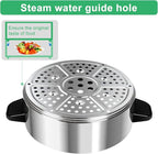Secura Steamer Basket 304 Stainless Steel Food Steamer 1 Tier for 8.5 Quart Electric Food Steamer