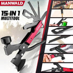 15 in 1 Multitool Axe Hatchet, Christmas Stocking Stuffers for Men Adults, Camping Accessories Survival Gear, Multi Tool for Camping Hiking Survival, Cool Gadgets Gifts for Men,Husband, Boyfriends