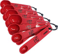 MIRRO 4pc Nested Measuring Spoons Set, Red (Pack of 4)