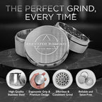 2.5-inch Premium Stainless Steel Culinary Herb & Spice Grinder Mill for Kitchen Use