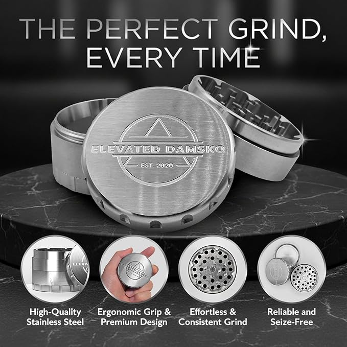 2.5-inch Premium Stainless Steel Culinary Herb & Spice Grinder Mill for Kitchen Use