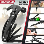 12 in 1 Multitool Hammer, Gifts for Dad, Christmas Stocking Stuffers for Men Adults, Camping Accessories Survival Gear, Cool Gadgets Gifts for Men, Husband, Boyfriends, Birthday Gifts for Him