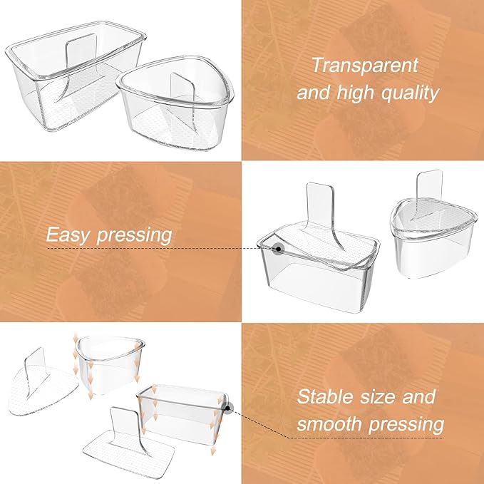 3PCS Clear Onigiri Rice Ball Mold Maker Kit, Musubi Press, Triangle Sushi Press for Kid Lunch Bento, Non-stick, BPA-Free