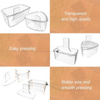 3PCS Clear Onigiri Rice Ball Mold Maker Kit, Musubi Press, Triangle Sushi Press for Kid Lunch Bento, Non-stick, BPA-Free