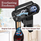Ultimate Wine Preservation System with Built-In Aerator & Cork-Still Vacuum Tech– Keeps Fresh for 5+ Weeks, Advanced One-Touch Wine Preserver & Saver, No Consumables Needed, Ideal Kit for Connoisseurs