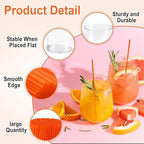 600 Pcs Orange Coffee Stirrers Stir Sticks Set - Acrylic Stir Stick Holder Cocktail Straws Bar Straws Drink Stirrers for Coffee Juice Whiskey Home Kitchen Party Supplies