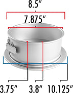 Fat Daddio's PSF-83 Anodized Aluminum Springform Pan, 8 x 3 Inch