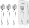 Snap Ball Tea Strainer, Exptolii 3 Pack Stainless Steel Tea Infuser Filter with Handle for Loose Leaf Tea, Spices, Seasonings
