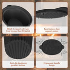 Cast iron Humidifier Seasonal Wood Stove Steamer with Sauce Pot, Camping Grill Essential, Non-Toxic Cast Iron Kitchenware for Indoor/Outdoor Use
