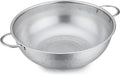 P&P CHEF Stainless Steel Colander, Micro-Perforated Food Strainer with Handle for Washing Draining, Great for Pasta Fruits Vegetables, Dishwasher Safe & Healthy, 5 Qt, 1Pc