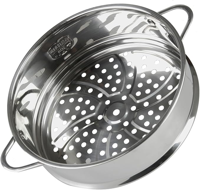 BinaryABC Stainless Steel Dumpling Steamer Basket for Pot,18cm Steamer Insert for Food Veggie Rice Noodle Roll (7.08INCH)
