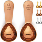 Apace Living Coffee Scoop (Set of 2) - 2 Tablespoon (2 Tbsp / 1/8 Cup / 1 oz) - The Best Stainless Steel Measuring Spoons for Coffee, Tea, and More