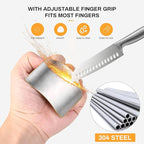 Stainless Steel Kitchen Gadgets Set, Multi-Purpose Cooking & Food Preparation Accessories for Meat, Cheese, Vegetables, Salad, Hamburger & Cake (4Pcs)