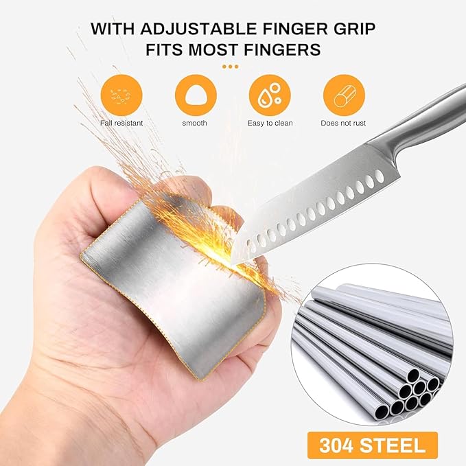 Stainless Steel Kitchen Gadgets Set, Multi-Purpose Cooking & Food Preparation Accessories for Meat, Cheese, Vegetables, Salad, Hamburger & Cake (4Pcs)