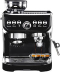 MIROX Espresso Machine 15 Bar, Coffee Maker With Milk Frother Steam Wand, Built-In Bean Grinder, Combo Cappuccino Machine with 70oz Removable Water Tank (ABS high-strength plastic shell)