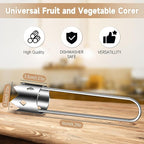 Apple Corer, Stainless Steel Apple Core Remover Tool, Bell Pepper Seed Core Remover, Multifunctional Vegetable Fruit Corer Tools Kitchen Gadget (1 Pcs)