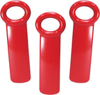 Brix Original Easy Jar Key Opener, Great for Kids and Arthritis and Carpal Tunnel Sufferers, 5.62-Inches, Set of 3, Red