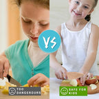7 Pieces Wooden Kids Knife Toddler Knife Set Toddler Cutting Board And Knife Set for Real Cooking Kitchen Tools for Toddlers for Cutting Veggies Fruits Salad Cake