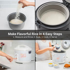 Tiger JNP-0550-LF 3 Cup Capacity White Rice Cooker with Non-Stick Inner Pot, Retractable Power Cord, and Keep Warm up to 12 hours (Flower)