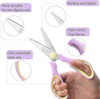 Mr. Pen- All Purpose Kitchen Shears with Protective Sheath, 2pcs, 8 Inch, Dishwasher Safe, Stainless Steel Food Scissors with Micro-Serrated Blades, Soft Grip, Durable Utility Kitchen Shears