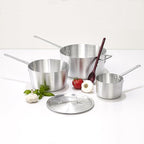Winco Heavy-Duty Aluminum Tapered Sauce Pan, 3mm, 2.5 Quart