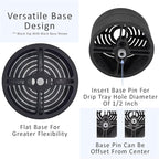 Elevate Anti-Splash Cup Riser Accessory for most Keurig K-cup, Cuisinart Single Serve, and other Coffee Makers, Adjustable for Cup Size and Drip Tray Type (Dark Gray with Black Base)