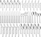Yoehka 40 Piece Silverware Set for 8, Stainless Steel Flatware Set, Include Spoons/Forks/Knives, Mirror Polished Cutlery Set for Home Restaurant Hotel, Dishwasher Safe