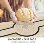 Silicone Bread Sling for Dutch Oven, 2 PCS Non-Stick & Easy to Clean Reusable Silicone Bread Baking Mat with Long Handles, Easy Transfer Sourdough